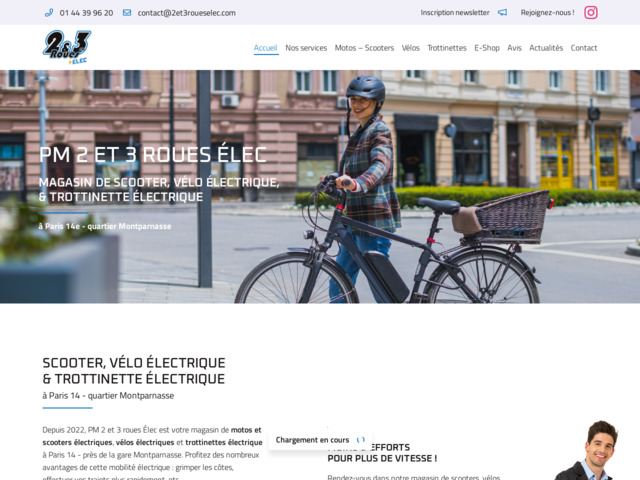 PM 2 et 3 roues elec, vélo et trottinette électrique Paris 14
