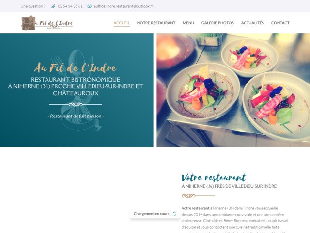 Au Fil de l'Indre: restaurant traditionnel bistronomique à Niherne (36)