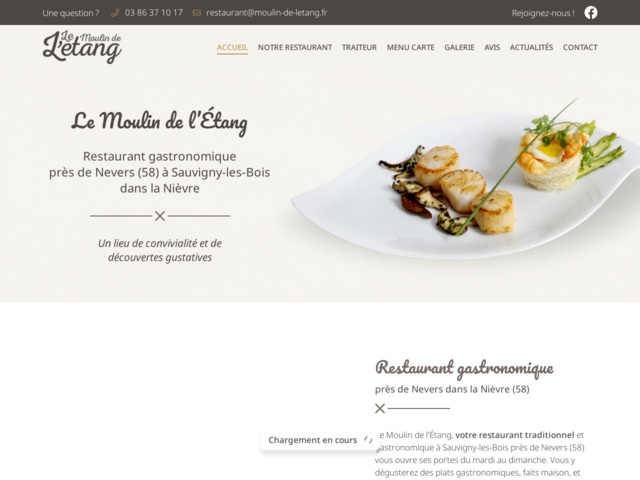 Moulin de l'Etang: restaurant gastronomique Nevers 58, Nièvre