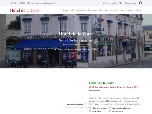 Hotel de la Gare: hotel bar restaurant à Cosne sur Loire 58
