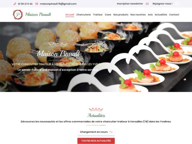 Maison pinault: charcuterie et service traiteur à versailles 78