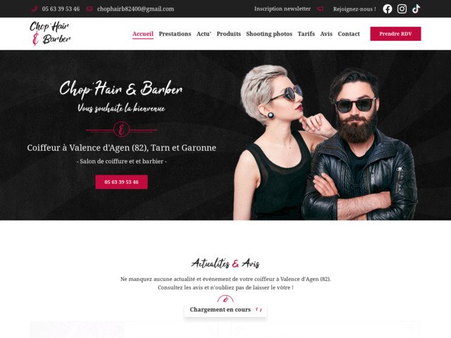 Chop hair barber: coiffeur et barbier valence d'agen 82