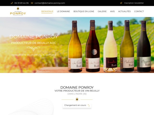 Domaine Ponroy, producteur de vin Reuilly AOC dans l'Indre (36)