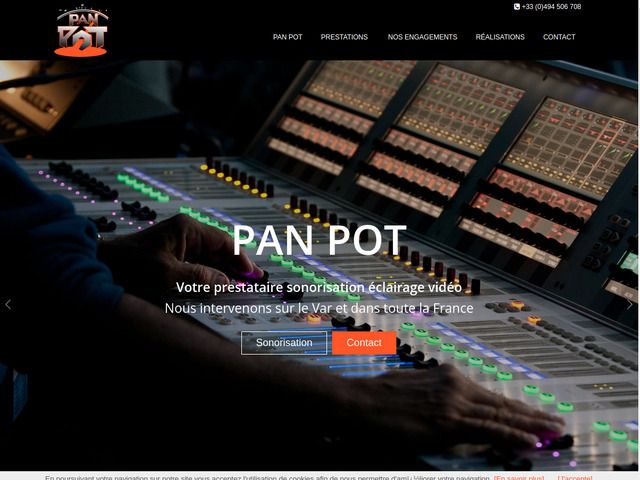 Eclairage spectacle - pan pot