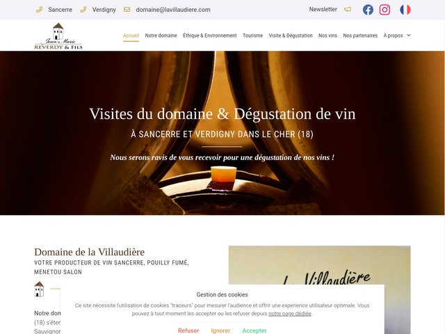 La Villaudire, votre producteur de Sancerre, Pouilly Fum, Menetou Salon