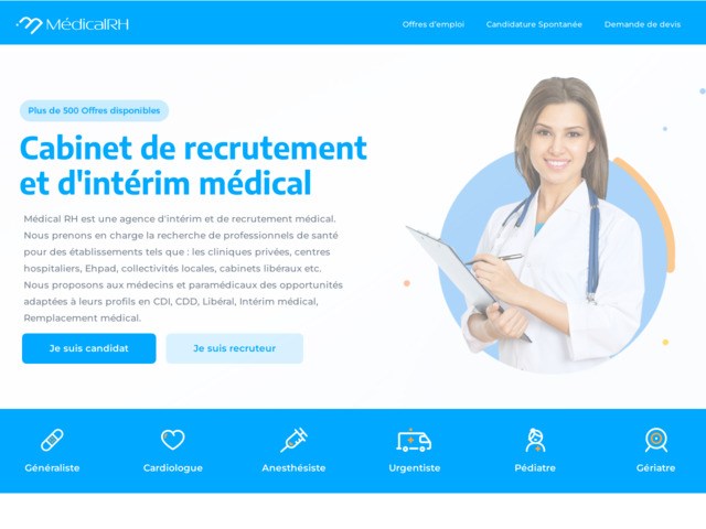 Médical RH, cabinet de recrutement et d'intérim médical