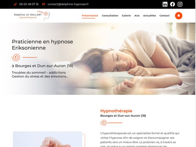 Hypnothérapie dans le cher (18), à bourges et dun sur auron