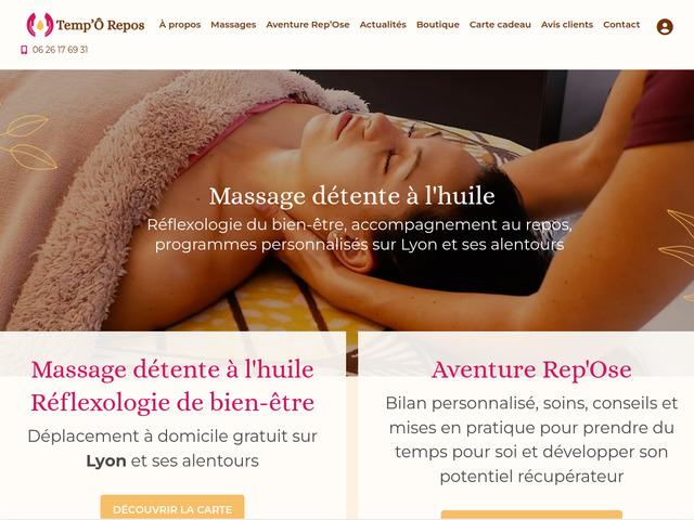 Service de massages  domicile  Lyon : Temp' Repos