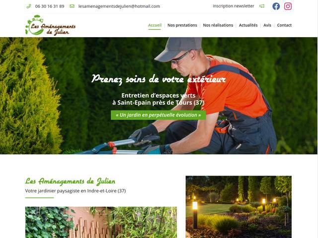 Amnagements de Julien : Paysagiste et entretien de jardin Indre-et-Loire