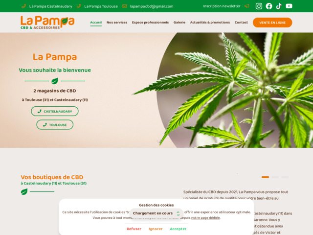 La Pampa, votre boutique de CBD  Toulouse (31) et Castelnaudary (11)