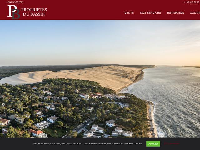 Agence immobilière pyla-sur-mer - propriétés du bassin
