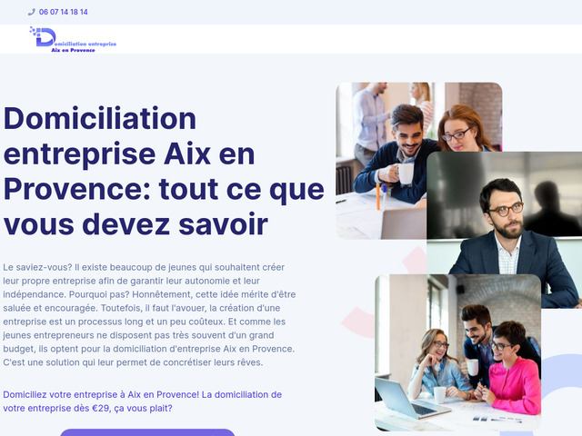 Domiciliation entreprise aix en provence