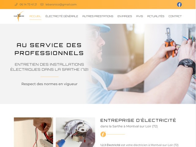 123 Electricité, votre électricien à Montval-sur-Loir (72)