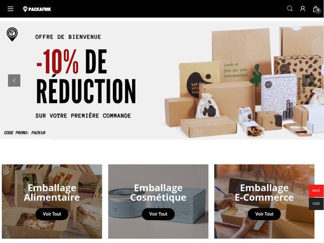 Emballage alimentaire - Emballage cosmtique - Emballage e-commerce