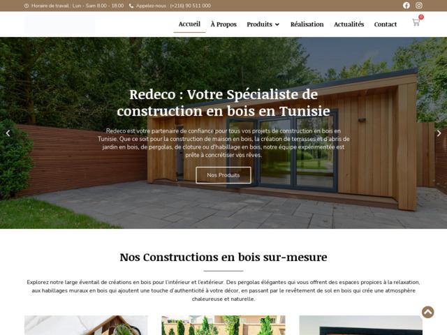 Redeco : Spécialiste de construction en bois Tunisie