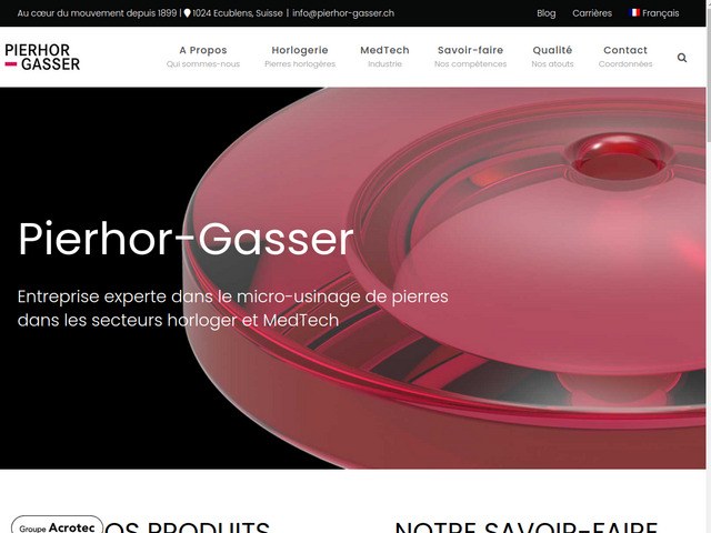 Micro-machined jewel counter-pivots for watchmaking and medtech sectors