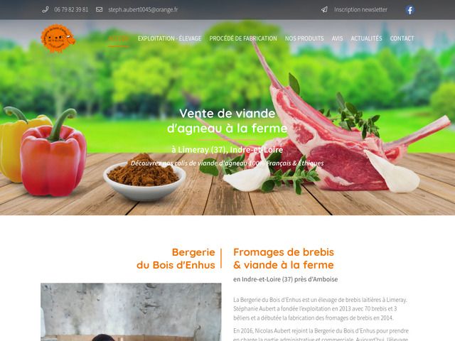 Bergerie du Bois d'Enhus, fromage de brebis et viande d'agneau à Amboise 37