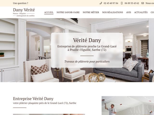 Entreprise de pltrerie  Pruill-l'Eguill dans la Sarthe (72)