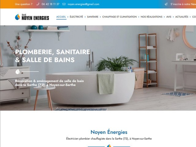 Noyen Energies : entreprise d'lectricit plomberie chauffage Sarthe 72