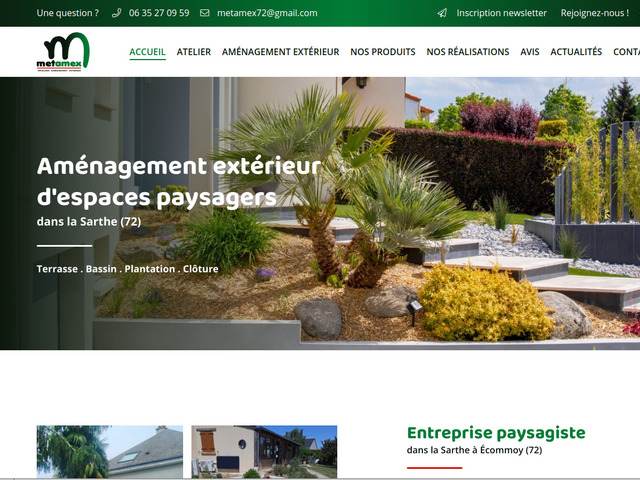 Metamex - Artisan paysagiste et métallier à Ecommoy, Sarthe 72