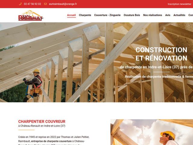 SAS Raimbault - Charpente et couverture  Chteau-Renault 37