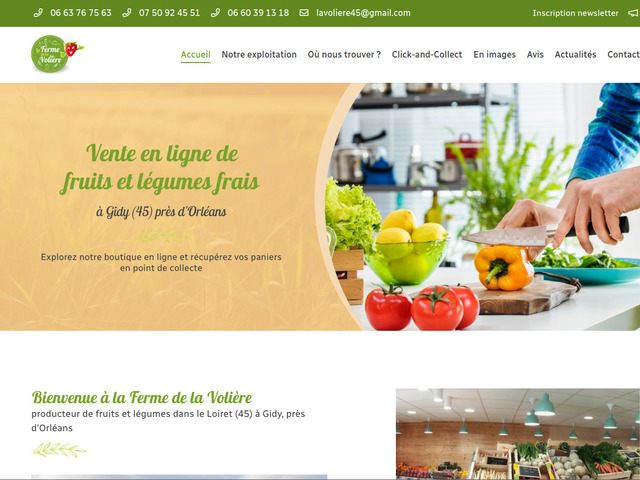 Ferme de la volire  gidy (45) – producteur de fruits et lgumes prs d'or