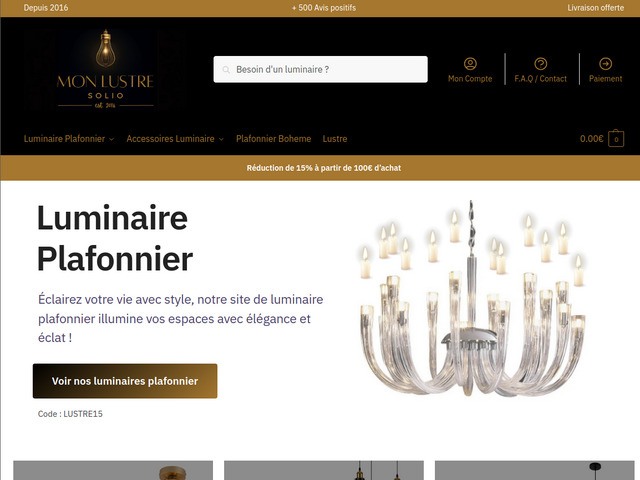 Luminaire plafonnier