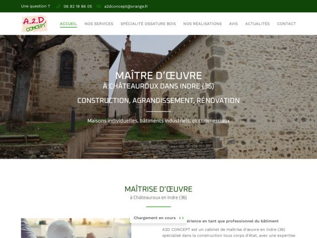 A2D Concept - Matre d'oeuvre  Chteauroux, dans l'Indre 36