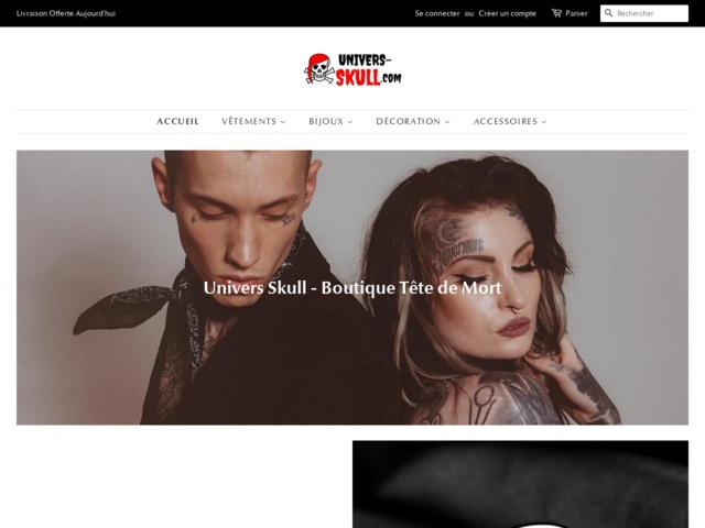 Boutique d'articles de tête de mort