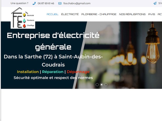 Fce Chabru : electricien, chauffagiste, plombier en Sarthe (72)