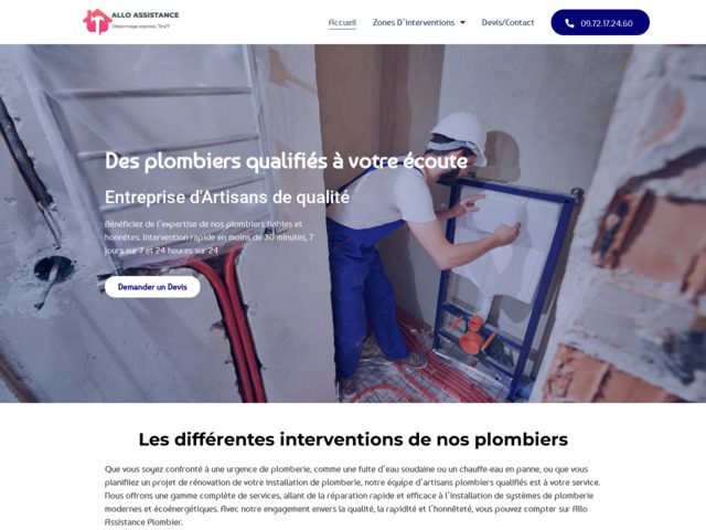 Allo assistance plomberie