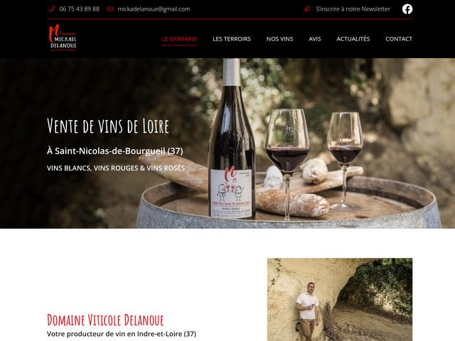 Mickaël Delanoue - viticulteur à Saint-Nicolas-de-Bourgueil (37)
