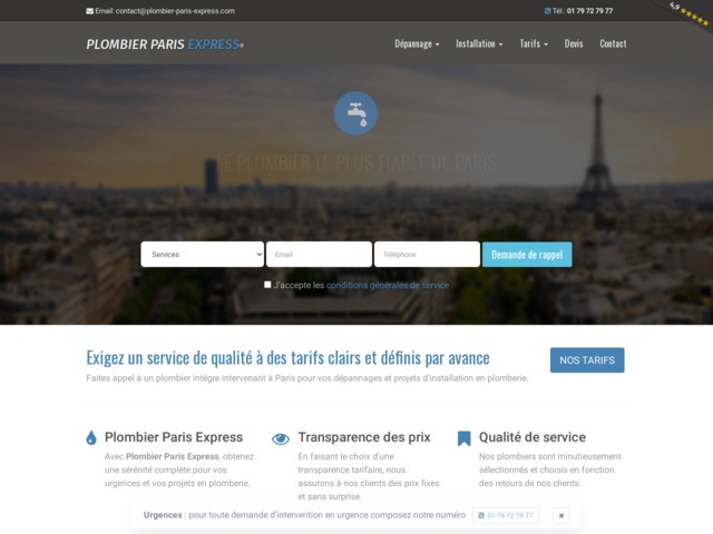 Plombier paris express
