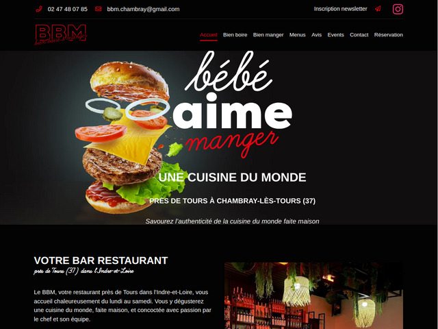 Bbm restaurant à chambray-lès-tours en indre-et-loire (37)