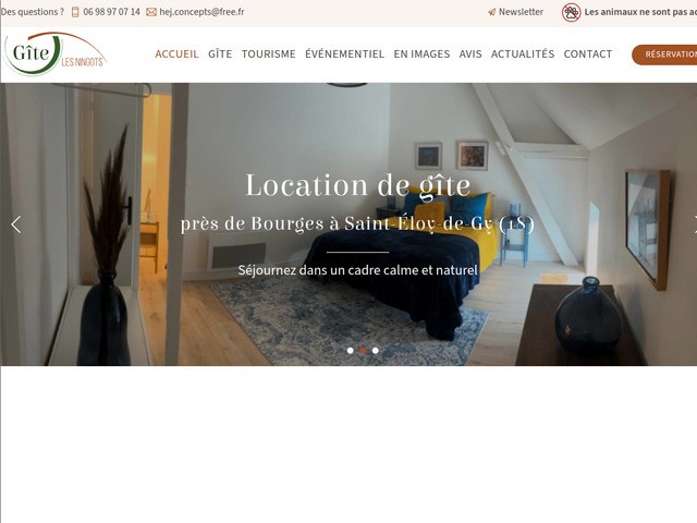 Gte Les Ningots - hbergement  Saint-Eloy-de-Gy, Cher (18)