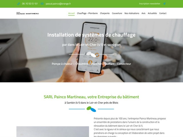 Painco Martineau : entreprise du bâtiment Sambin, Loir-et-Cher (41)