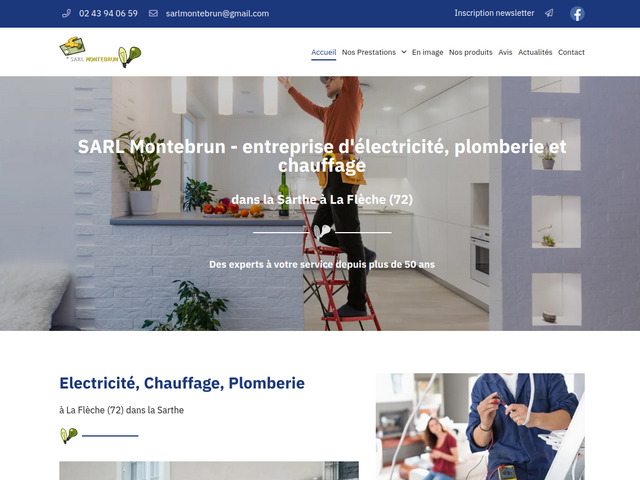 SARL Montebrun - plomberie, électricité, chauffage - Sarthe (72)
