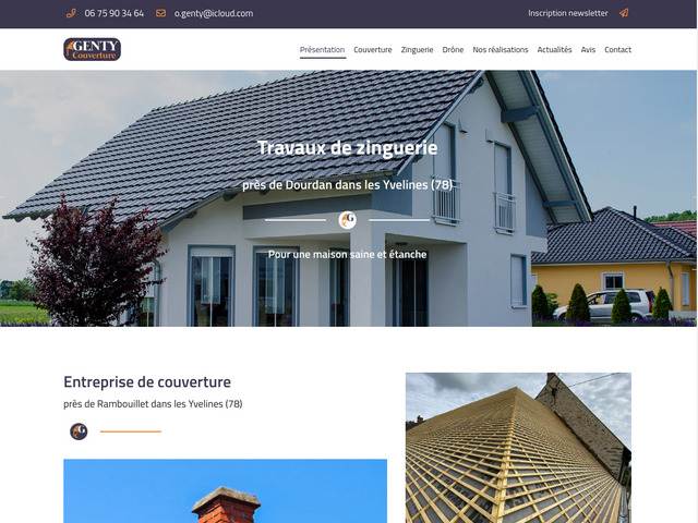 Genty couverture | couvreur zingueur rambouillet et alentours 78