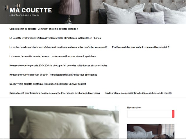 Ma couette - le bonheur est sous la couette