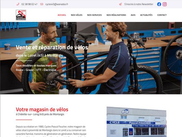 Pascal Foucher - Magasin de vlos Montargis, Loiret 45