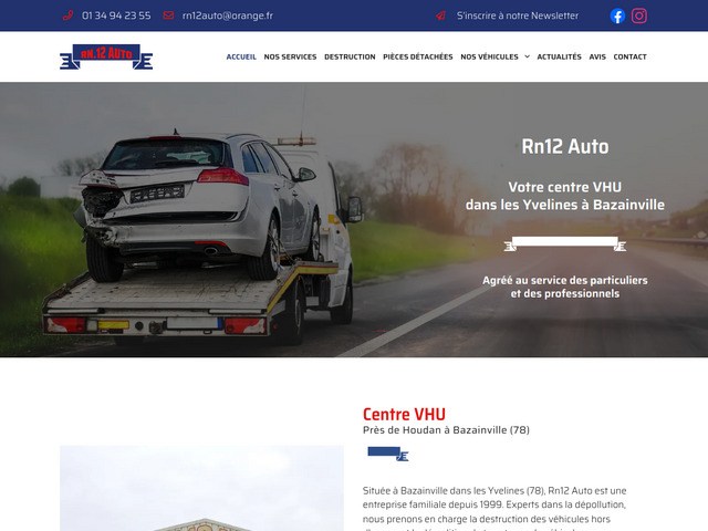 RN12 Auto - Casse auto, centre VHU à Bazainville, Yvelines (78)