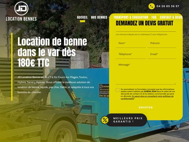 JD Location Benne : une approche durable pour la gestion des dchets
