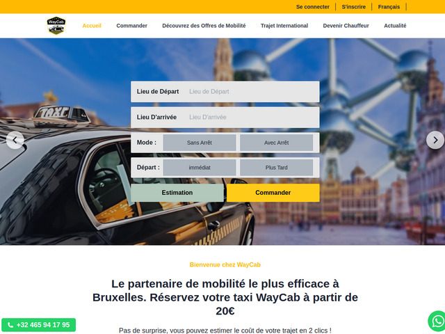 Réserver taxi Bruxelles - waycab