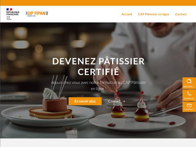 Cap pâtissier en ligne toulon - l'académie d'excellence