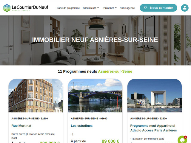 Immobilier neuf Asnières-sur-Seine