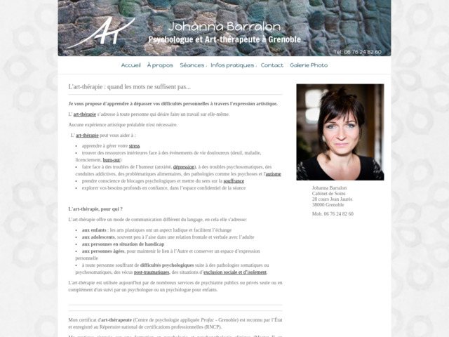 Johanna barralon psychologue à Grenoble
