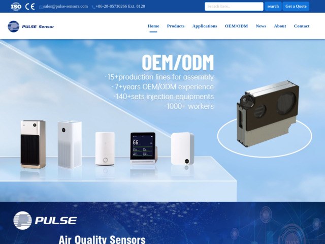 China pulse dust gas co2 sensors co., ltd