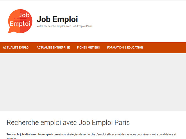 Recherche emploi avec Job Emploi Paris