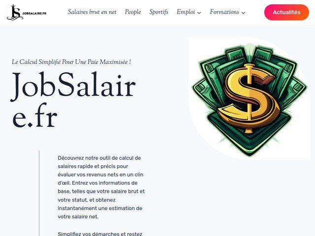 Jobsalaire - votre outil de rfrence pour valuer les salaires