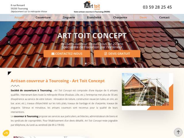 Travaux de toiture à tourcoing
